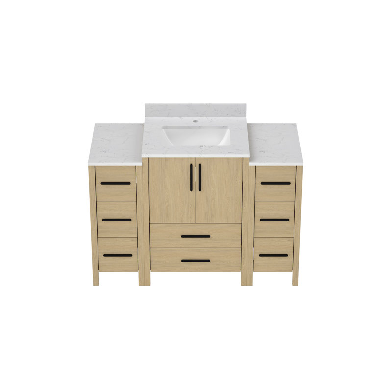 Armoire de meuble-lavabo à simple cuve l 48 po x P 22 po x H 34 po, 48"