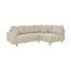 Luna 4 Seater Corduroy Corner Sofa -107180449-107180453