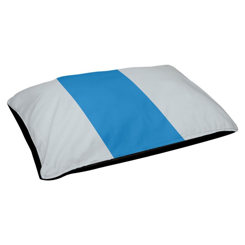 Pet Bed, Large (40" L x 50" W), Silver/Blue/Silver