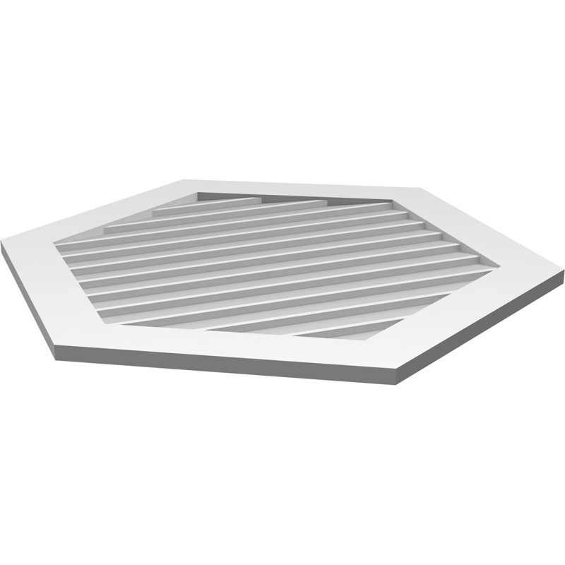 Ventilé vertical à pignon vertical 7/12 po, H 1 po x l 34 po x L 40 po