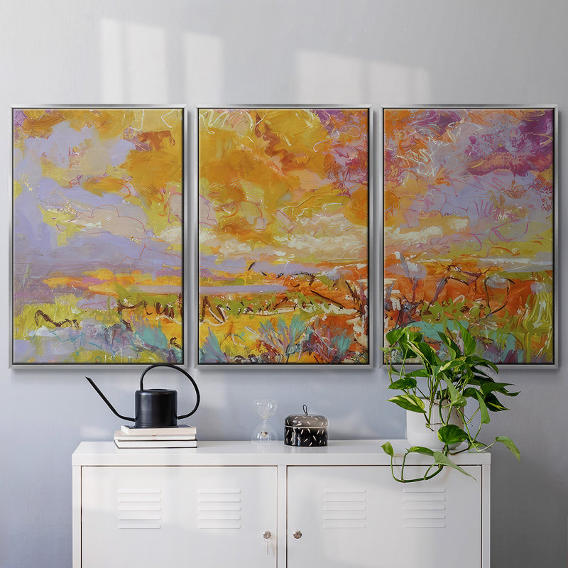 Radiance Remembered - Multi Piece Framed Canvas, Silver, 24" H x 48" W x 2" D
