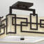 Spiers Fabric Semi Flush Mount