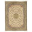 High-Quality Hand-Knotted Ivory And Light Green Area Rug