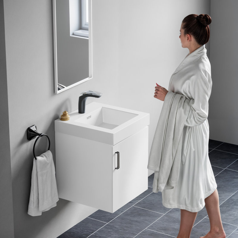 Dowell 18" Drop-In Bathroom Sink with Overflow