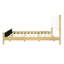 Structure de lit tapissier blanc moderne Modern