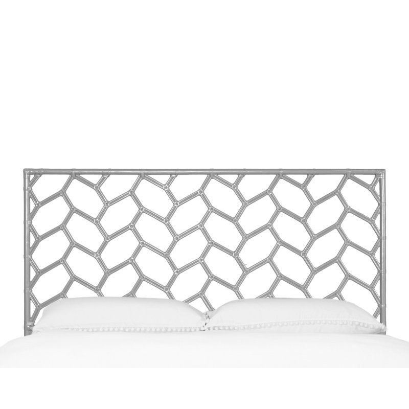 Silas King Platform Bed, Light Blue, King, Light Gray