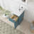 Colton 12" Freestanding Shaker Bathroom Vanity Cabinet with 1 Door & 1 Drawer, No Countertop, Ready to Assemble, Sea Green-95216770