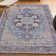Sarok Ornate Medallion Machine-Washable Blue/Cream Rug