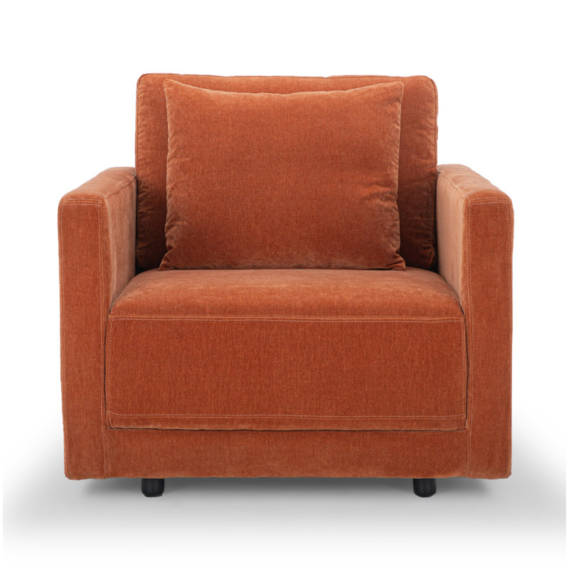 Fauteuil Kenji, Chenille rouille