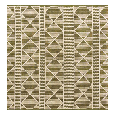 Tapis intérieur / extérieur rayé vert Arthur-James