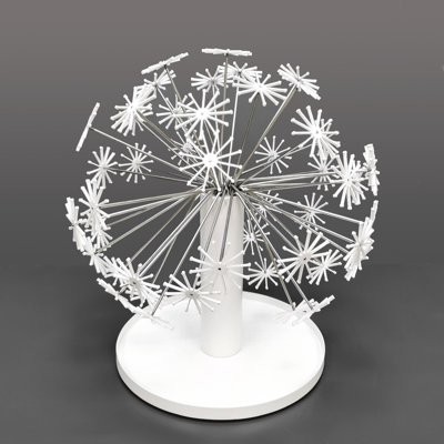 14.3 X 14.3 X 16.5" Dandelion Blowball Desktop Metal Art Craft Contemporary Art Deco Home Business Retail Store