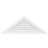 Triangle Surface Mount Functional Standard Frame PVC Gable Vent 11/12 Pitch-59808045