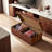 Vintage Coffee Table With Safe Rounded Design 47.24'' Sideboard