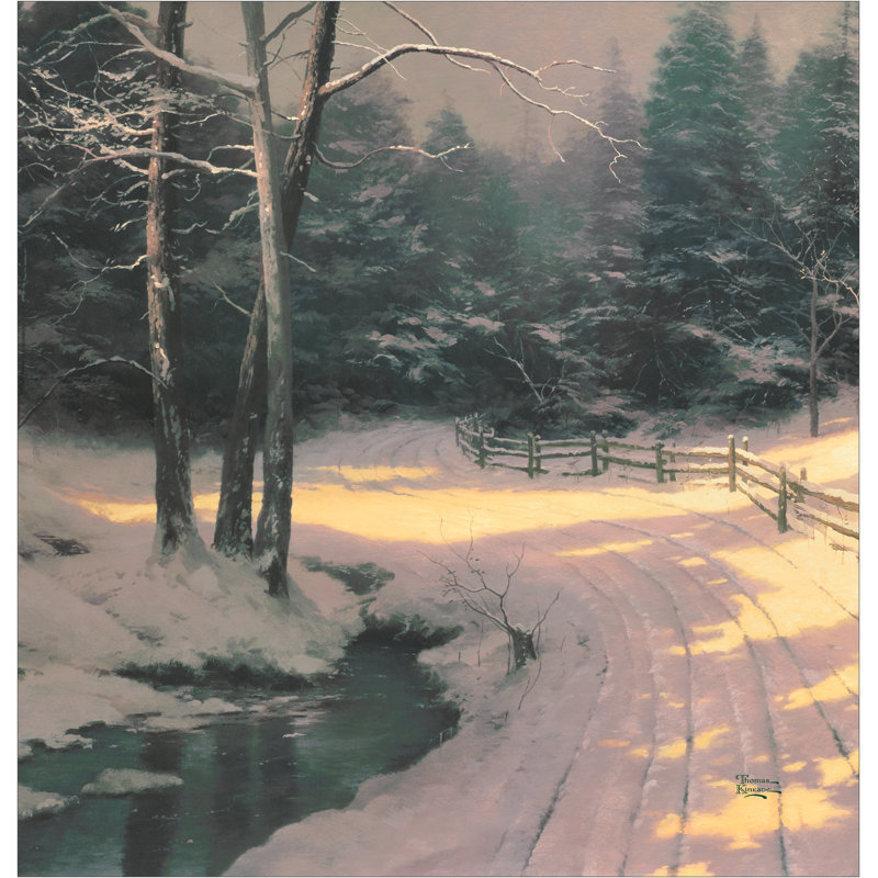 Rideau de douche Thomas Kinkade Winter Glen