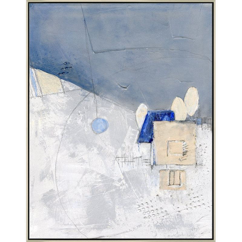 Foothill Giclee On Canvas by Jill Krasner, Chrome Framed