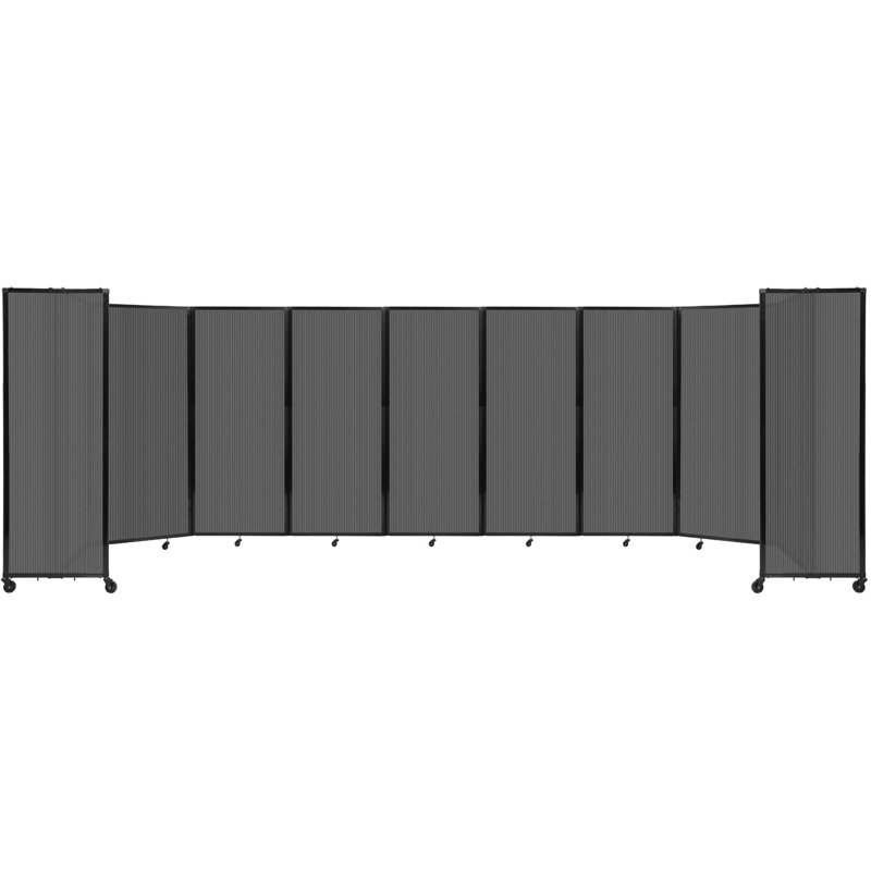 Cloison murale en polycarbonate 360, Gris foncé, H 82 po x l 300 po