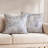 Umbra Bloom Linen Blend Pillow Cover Navy/Neutral