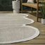 Tapis d'intérieur / extérieur beige / crème Monte Modern-1728938608