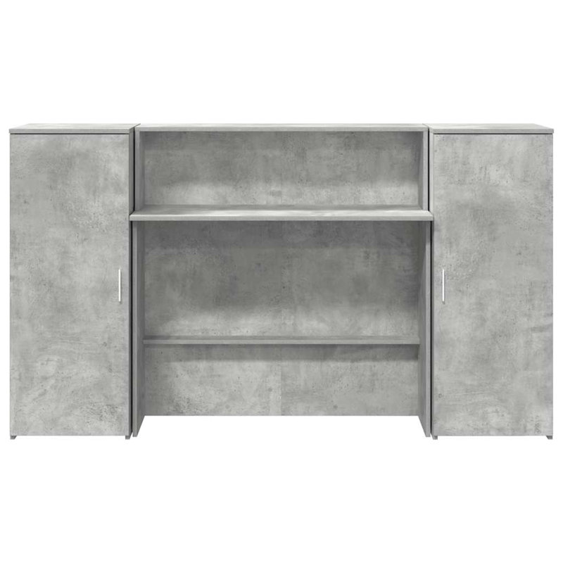 Baki Standing Desk, 103.5cm H x 180cm W x 50cm D, Concrete Grey