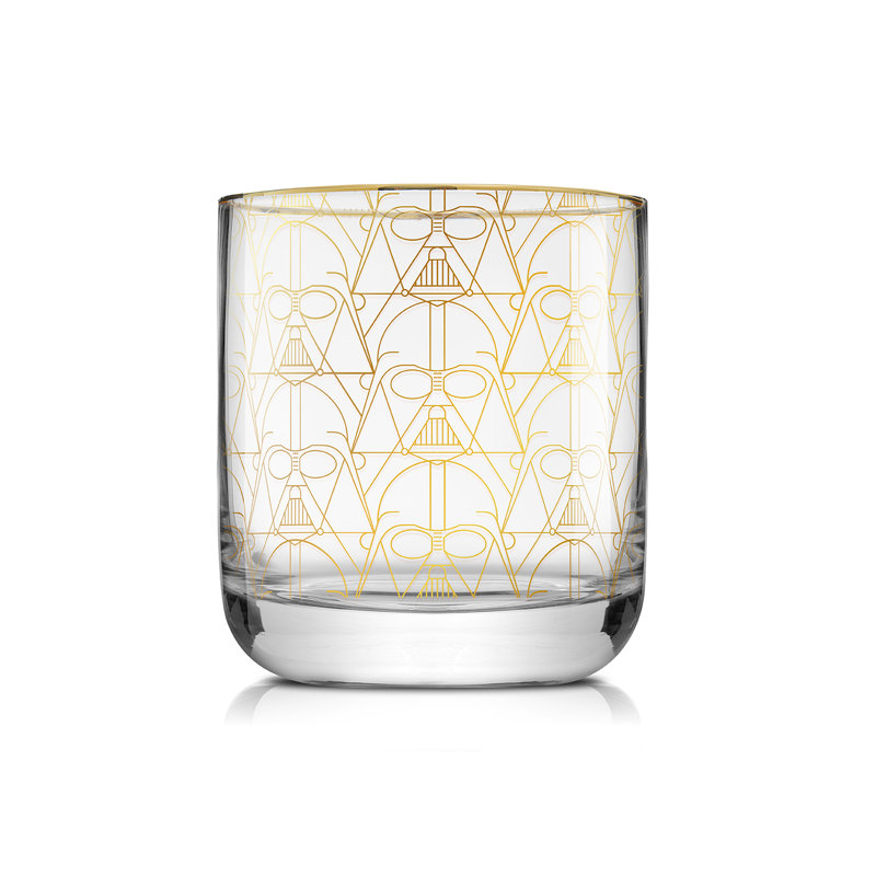 JoyJolt Star Wars Gold Deco Glass Set of 4, 10oz