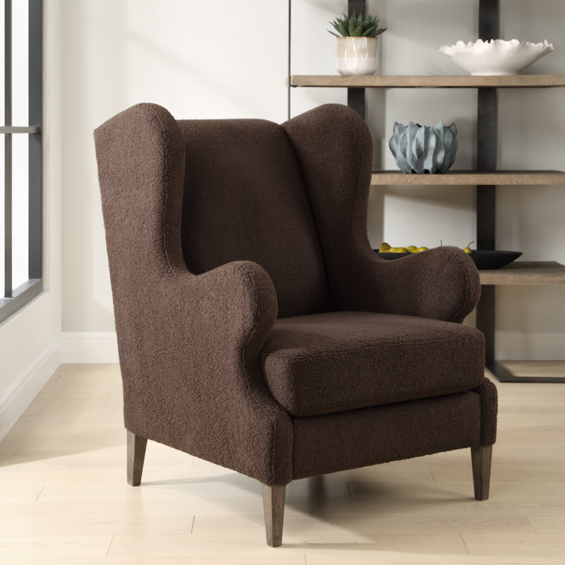 Fauteuil d'appoint en tissu brun Nevai