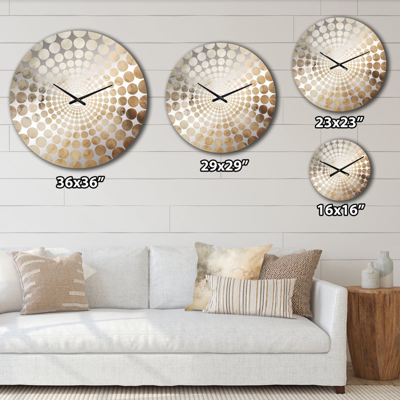 Adharv - Horloge murale ciel, Petit, Grey