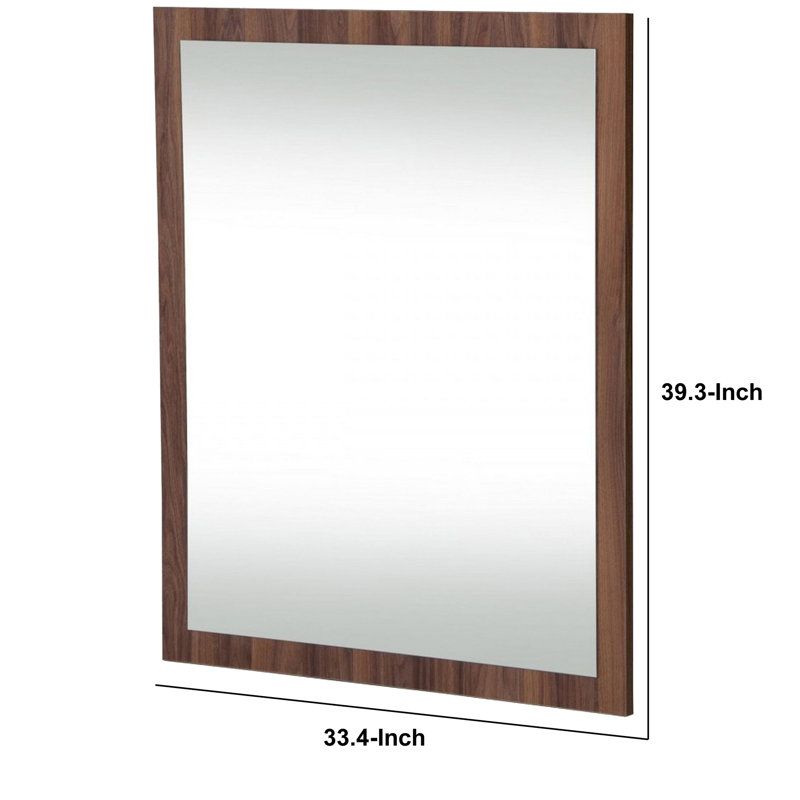 Iride Solid And Engineered Wood Flat Wall Mirror