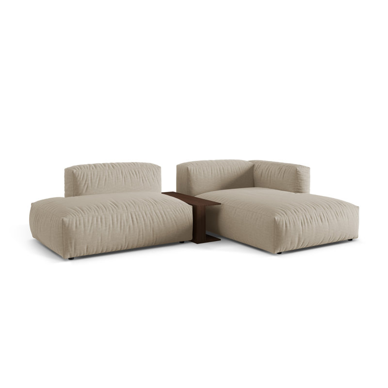 Carce 2 Seater Corner Sofa , Light Beige