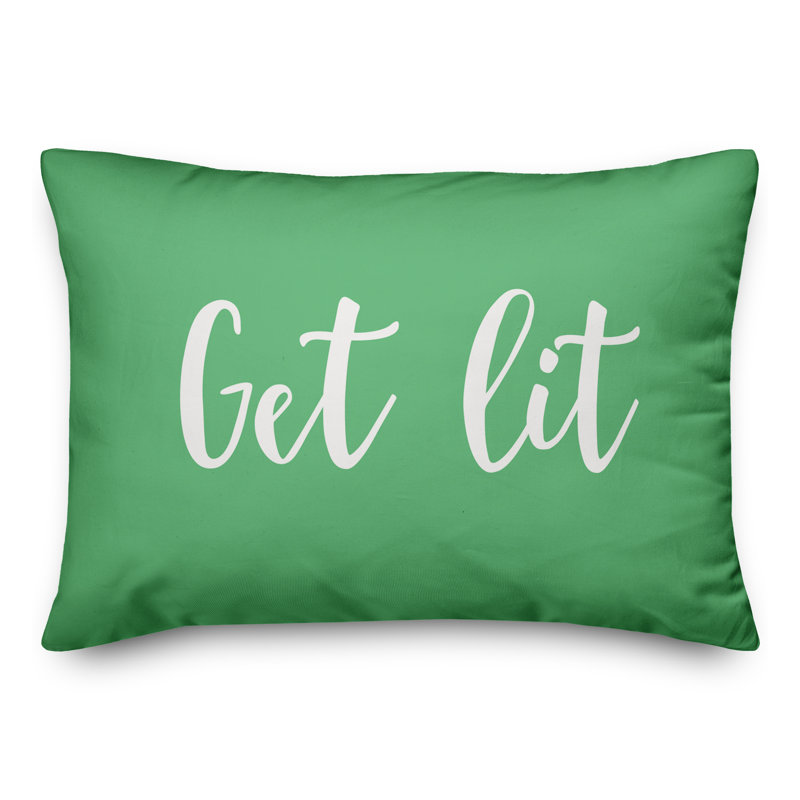  Coussin «Get Lit», Vert clair