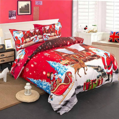 Polyester No Pattern Duvet Cover Set with Pillowcases