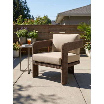 Fauteuils club d'extérieur Aster - toile beige