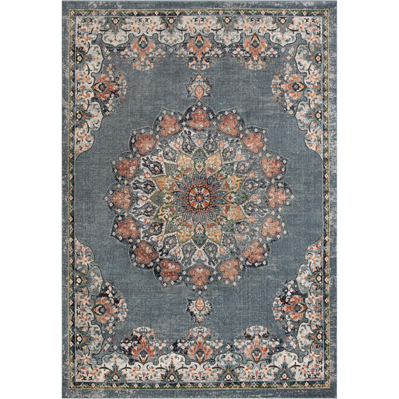 Tasharra Rug, Rectangle 10' x 14'1", Light Blue