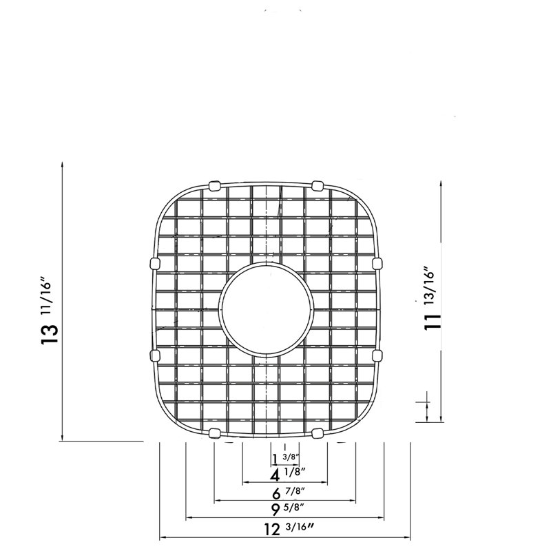 DAX Grid for Kitchen Sink Model DX-1816, Brass