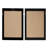 2 Piece Cream Shell Handmade Overlapping Shells Geometric Shadow Box with Canvas Backing Set
