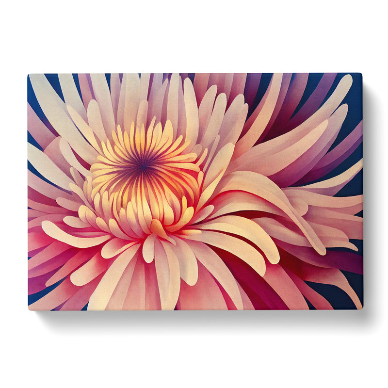 Chrysanthemum Flower Vol.5 - Wrapped Canvas, 40cm H x 60cm W x 3cm D