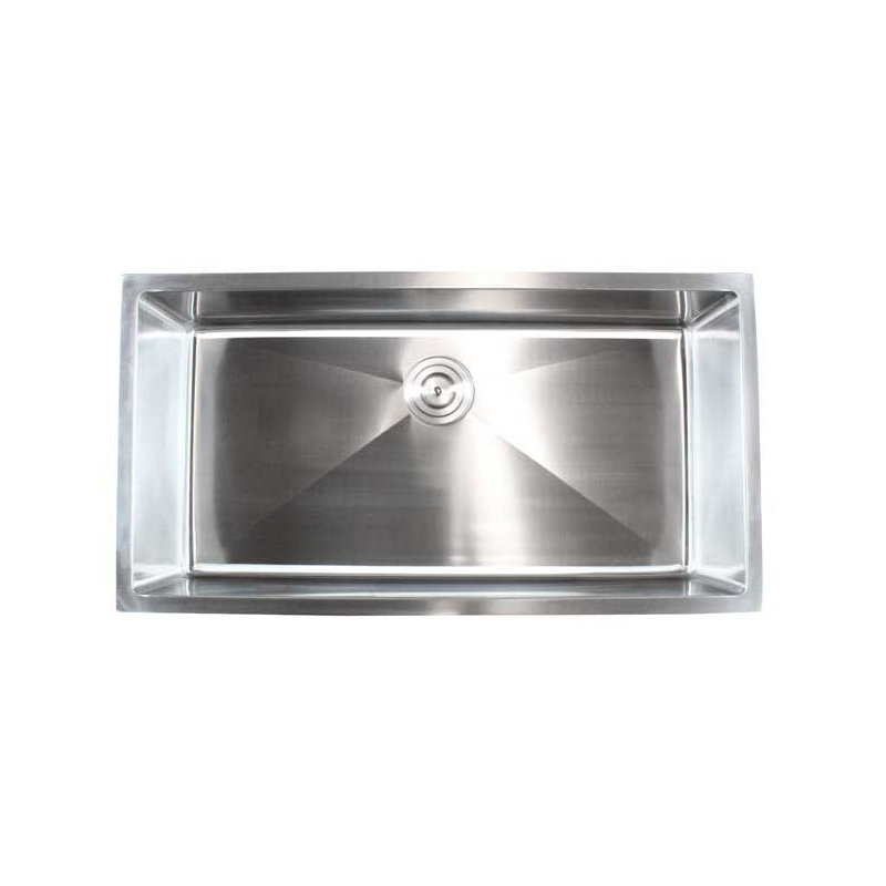 CozyBlock 36'' L Single Bowl Stainless Steel Kitchen Sink