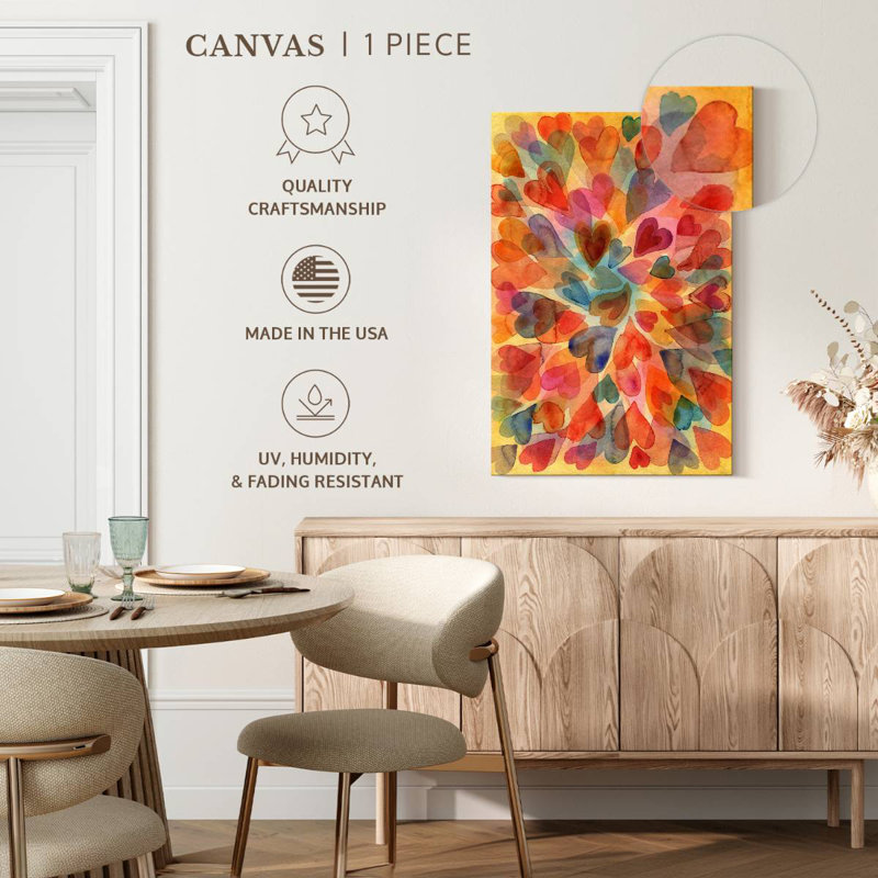 Hardie Hearts, 36" H x 24" W