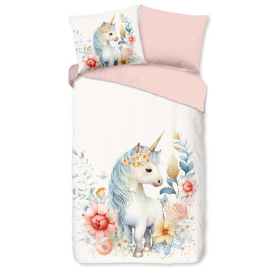 Cotton Abstract Duvet Cover with Pillowcases