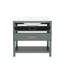 Meuble-lavabo simple 36 po avec plateau en marbre artificiel 36 po, entièrement assemblé, vert-124851758