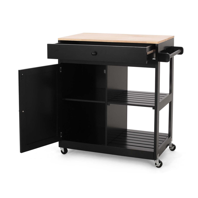 Versatile Kitchen Cart with Storage and Mobility