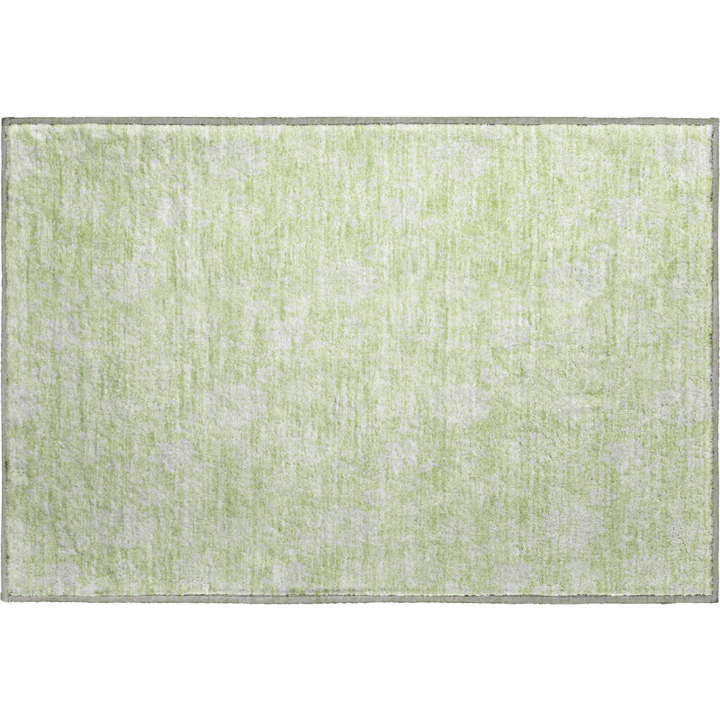 Premium Machine Washable Prisco Aloe Rug, Rectangle 1'8" x 2'6"