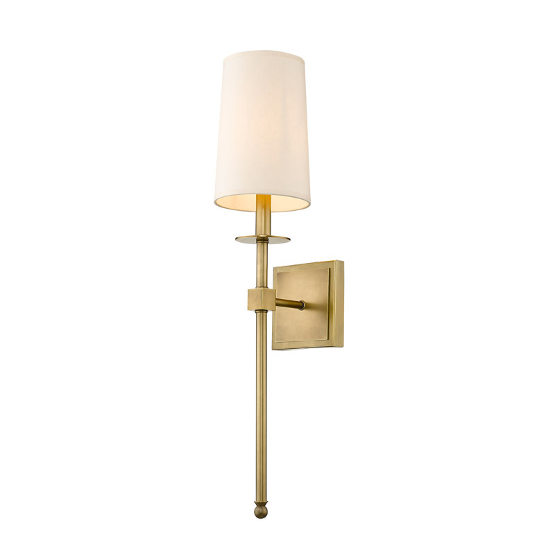 Vicksburg Armed Sconce, Rubbed Brass