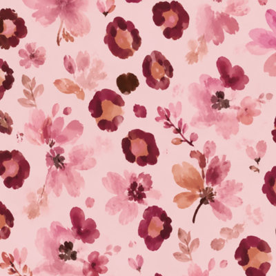 Papier peint adhésif léopard à motif léopard floral abstrait rose et mauve 23,6 "x H 118" Papier peint auto-adhésif amovible pour les armoires de chambre de bébé