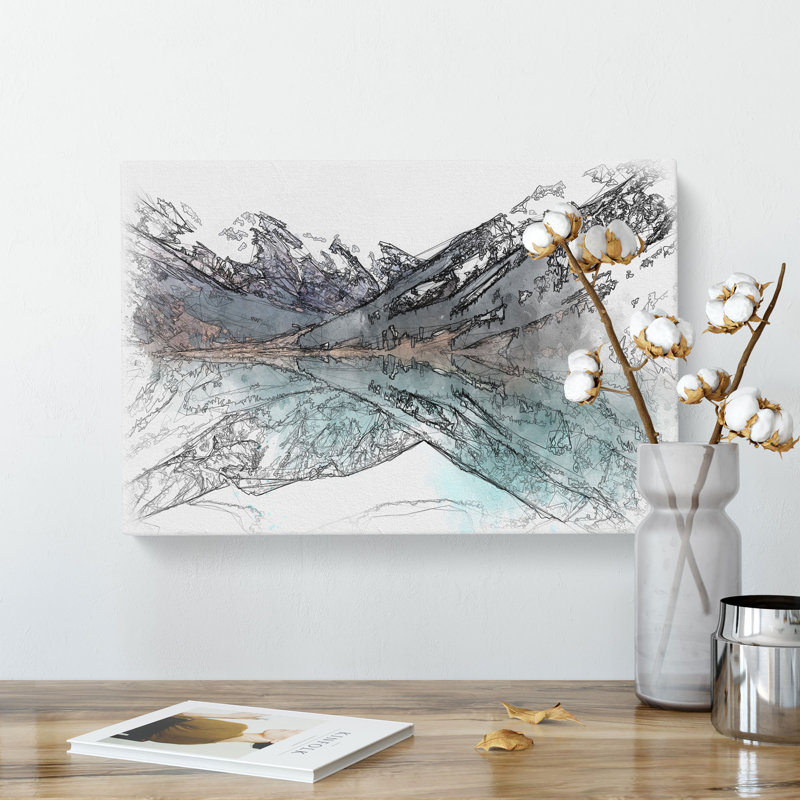 The Almaty Lake In Kazakhstan - Wrapped Canvas Painting, 60cm H x 91cm W x 3cm D