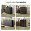 Armoire de rangement modulaire à monter soi-même, meuble en 2 pièces avec 2 portes et 1 tiroir-728219651