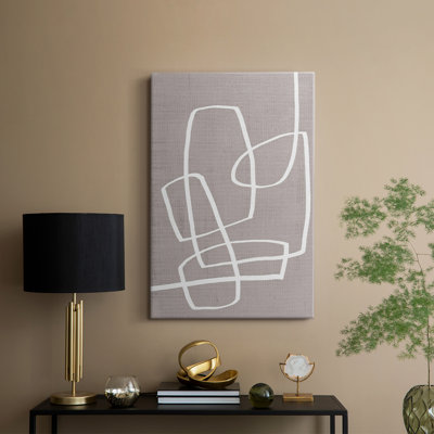 Linen Roundabout II -Custom Wrapped Gallery Cavas