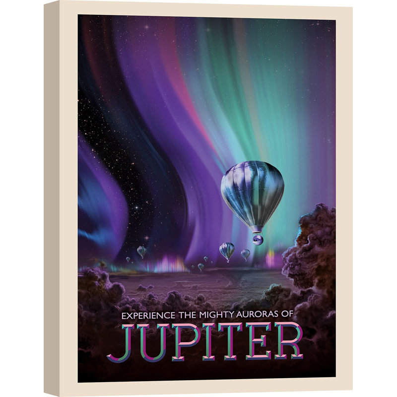 Jupiter by NASA - Wrapped Canvas Print, 100cm H x 70cm W x 4cm D
