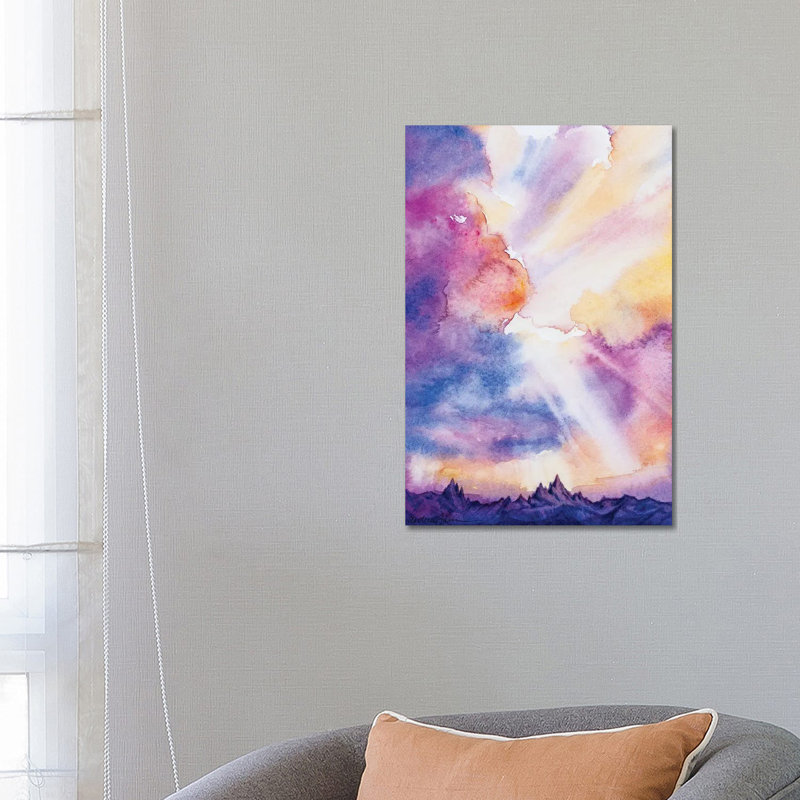 Peaks by Andrea Fairservice - Painting on Canvas, Wrapped Canvas, 66.04 cm H x 45.72 cm W x 3.175 cm D