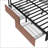 Large Raised-Pattern Storage Bed Frame