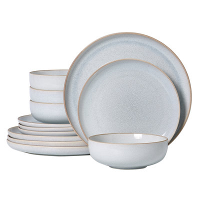 Louella 12 Piece Stoneware Dinnerware Sets ,service For 4